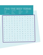 Word Search - Beef Activity Book